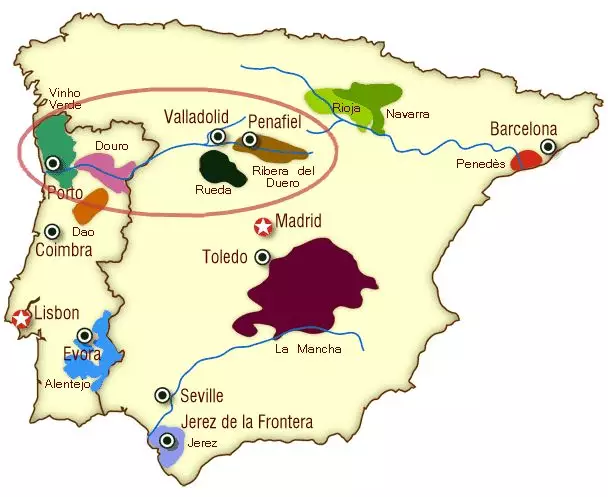 西班牙葡萄酒產區(qū)